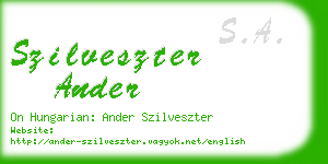 szilveszter ander business card